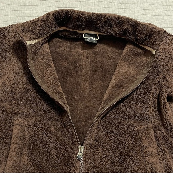 The North Face Women's Brown Full Zip Fleece Jacket Size Medium - Picture 4 of 10